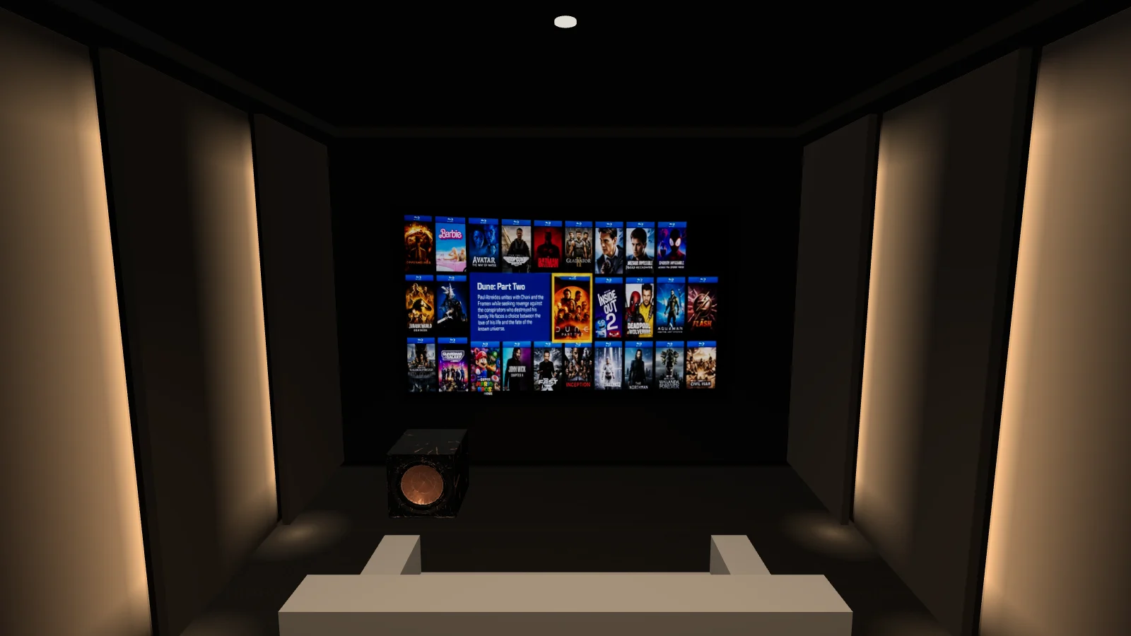 Simulation 3D du pack Prestige