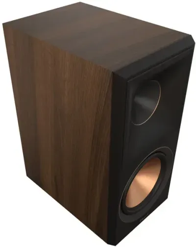 Enceintes bibliothèque pour Hi‑Fi et Home Cinéma. Son puissant, basses profondes et design noyer élégant pour une immersion totale dans votre musique et vos films.
