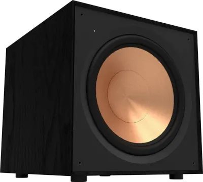Caisson de basse Klipsch R-121SW, 30cm TCP, 200W RMS, 28 Hz, SPL 118 dB.