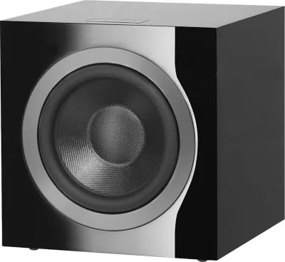 Caisson de basses actif, 82 dB, 8,5 Hz – 500 Hz (-6 dB), 10 Hz – 350 Hz (-3 dB).