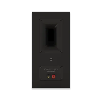 Enceinte bibliothèque Klipsch RP-500M II finition Ebony, 2 voies avec tweeter Tractrix et woofer Cerametallic de 13,3 cm, offrant un son précis et immersif pour home cinéma et écoute Hi-Fi.