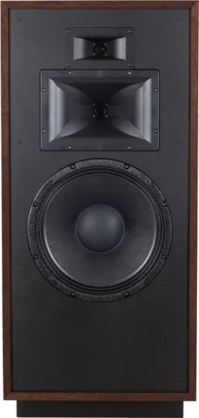 Enceinte colonne 3 voies, 99 dB, radiateur passif 38 cm, finition Auburn.