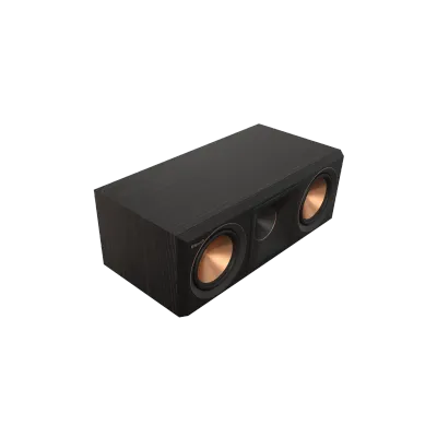 Enceinte centrale Klipsch RP-500C II Ebony, 100 W RMS, Cerametallic et pavillon Tractrix pour des dialogues clairs et un son Home Cinema.