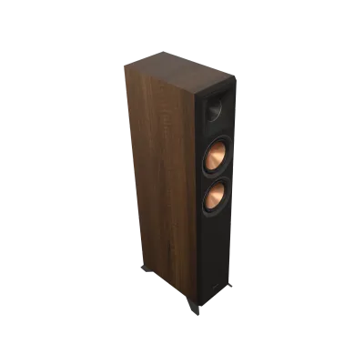 Enceinte colonne Klipsch RP-5000F II Walnut : 100 W RMS, Cerametallic et pavillon Tractrix pour un son clair et immersif Home Cinema.