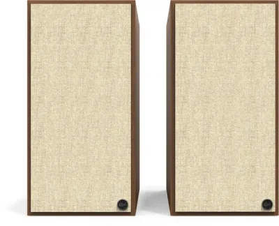 Enceintes amplifiées Klipsch The Nines Noyer avec Bluetooth, USB et HDMI. Son Hi-Fi clair et dynamique, idéales pour musique et home cinéma.