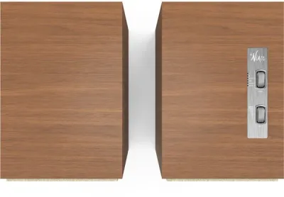 Enceintes amplifiées Klipsch The Nines Noyer avec Bluetooth, USB et HDMI. Son Hi-Fi clair et dynamique, idéales pour musique et home cinéma.