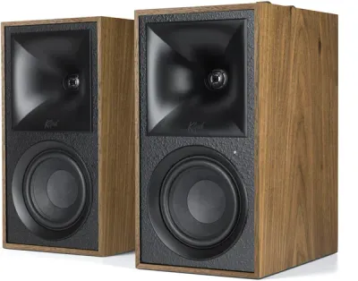 Enceintes Hi-Fi Klipsch The Fives pour home cinéma et musique. 2x80 W RMS, Bluetooth 5.0, HDMI ARC et DAC 24 bits pour un son clair et immersif