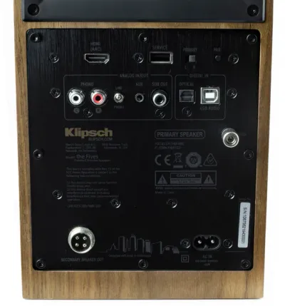 Enceinte Amplifiée Klipsch The Fives Walnut (Paire)