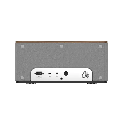 Enceinte Bluetooth Klipsch The One+ Walnut, 60 W, 3 haut-parleurs et mode chaînage. Idéale pour musique sans fil et système multiroom.
