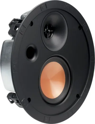 Enceinte encastrable Klipsch SLM-3400-C, HP 10 cm, tweeter 2,5 cm, pavillon Tractrix, backbox intégrée