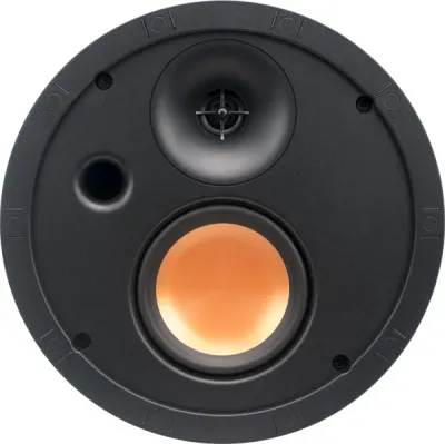 Enceinte encastrable Klipsch SLM-3400-C, HP 10 cm, tweeter 2,5 cm, pavillon Tractrix, backbox intégrée