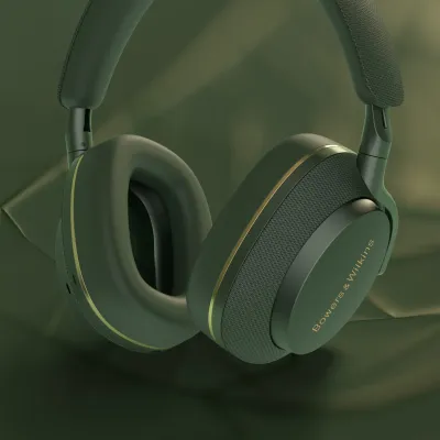 Casque sans fil Bowers & Wilkins Px7 S2e Forest Green avec ANC, 6 microphones et 30h autonomie