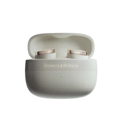 Écouteurs Bowers & Wilkins Pi8 Dove White True Wireless avec ANC et DSP 32-bit