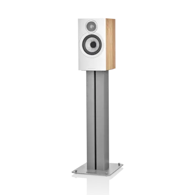 Enceinte bibliothèque Bowers & Wilkins 607 S3 Oak vue latérale
