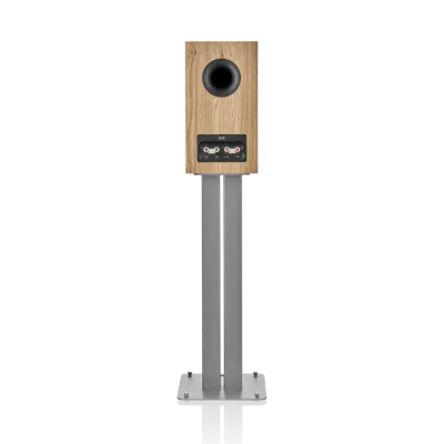 Enceinte bibliothèque Bowers & Wilkins 606 S3 Oak détails tweeter et haut-parleur