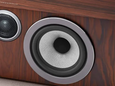 Enceinte centrale Bowers & Wilkins HTM72 S3 Mocha détailles