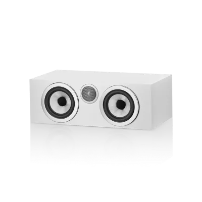 Enceinte centrale Bowers & Wilkins HTM72 S3 Satin White vue de face