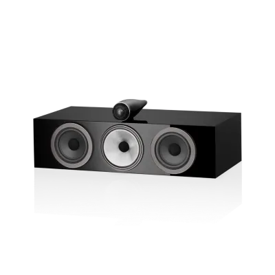 Enceinte centrale Bowers & Wilkins HTM71 S3 Gloss Black vue de face