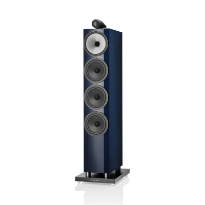 Enceinte colonne Bowers & Wilkins 702 S3 Signature Midnight Blue Metallic vue de face