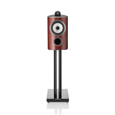 Enceinte bibliothèque Bowers & Wilkins 805 D4 Satin Rosenut vue de face