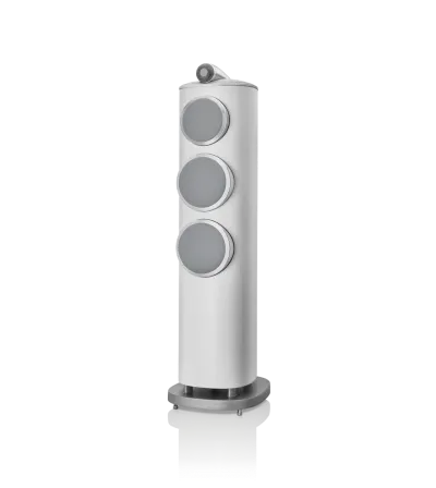 Enceinte colonne Bowers & Wilkins 804 D4 White vue latérale