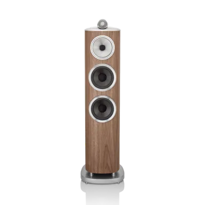 Enceinte colonne Bowers & Wilkins 804 D4 Satin Walnut vue de face