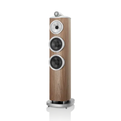 Enceinte colonne Bowers & Wilkins 804 D4 Satin Walnut vue latérale