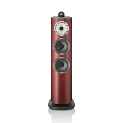 Enceinte colonne Bowers & Wilkins 804 D4 Satin Rosenut vue de face