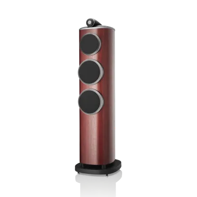 Enceinte colonne Bowers & Wilkins 804 D4 Satin Rosenut vue latérale
