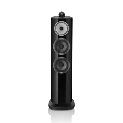Enceinte colonne Bowers & Wilkins 804 D4 Gloss Black vue de face