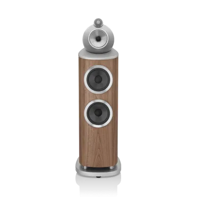 Enceinte colonne Bowers & Wilkins 803 D4 Satin Walnut vue de face