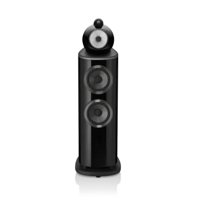 Enceinte colonne Bowers & Wilkins 803 D4 Gloss Black vue de face