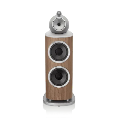 Enceinte colonne Bowers & Wilkins 801 D4 Satin Walnut vue de face