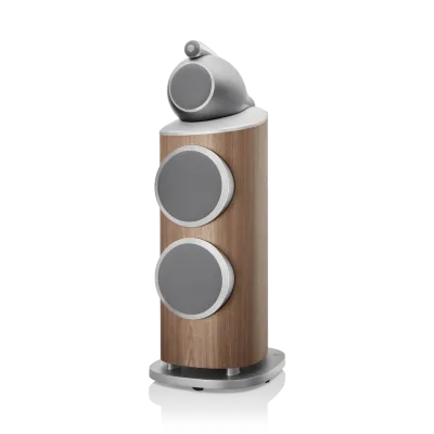 Enceinte colonne Bowers & Wilkins 801 D4 Satin Walnut vue latérale