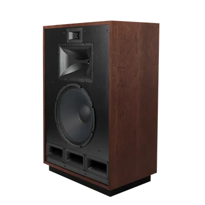 Klipsch Cornwall IV American Auburn, vue trois-quarts gauche sans grille