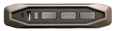 Panneau de contrôle intégré à l'accoudoir du fauteuil Lumeo Tania, ports USB