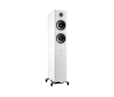 Polk Reserve R600 finition blanc, trois-quarts droit
