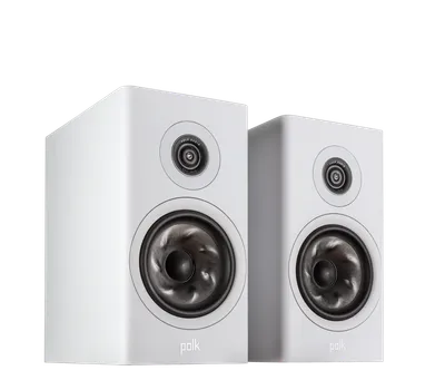 Polk Reserve R200 finition blanc, paire, vue de trois-quarts