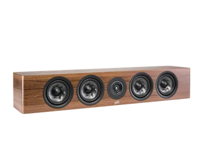 Polk Reserve R350 finition noyer brun, trois-quarts droit