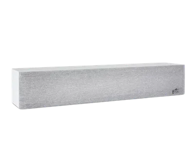 Polk Reserve R350 finition blanc, trois-quarts droit avec grille