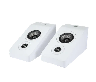 Polk Reserve R900 finition blanc, paire, vue de trois-quarts