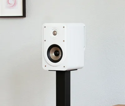 Polk Signature Elite ES15 finition blanc, en situation