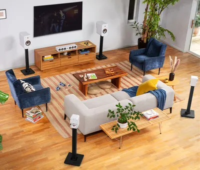 Polk Signature Elite ES10 finition blanc, en situation