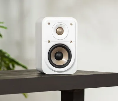 Polk Signature Elite ES10 finition blanc, en situation