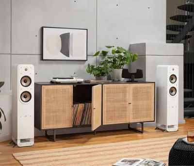 Polk Signature Elite ES55 finition blanc, en situation