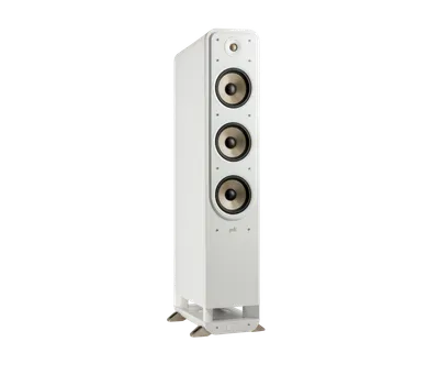 Polk Signature Elite ES60 finition blanc, trois-quarts droit