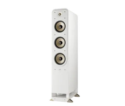 Polk Signature Elite ES60 finition blanc, trois-quarts gauche