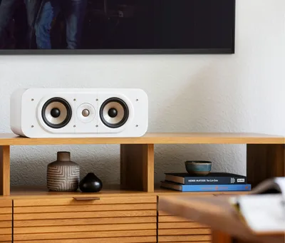 Polk Signature Elite ES30 finition blanc, en situation