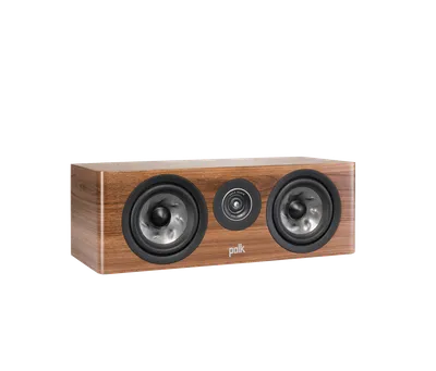 Polk Reserve R300 finition noyer brun, trois-quarts droit