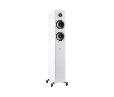 Polk Reserve R500 finition blanc, trois-quarts droit